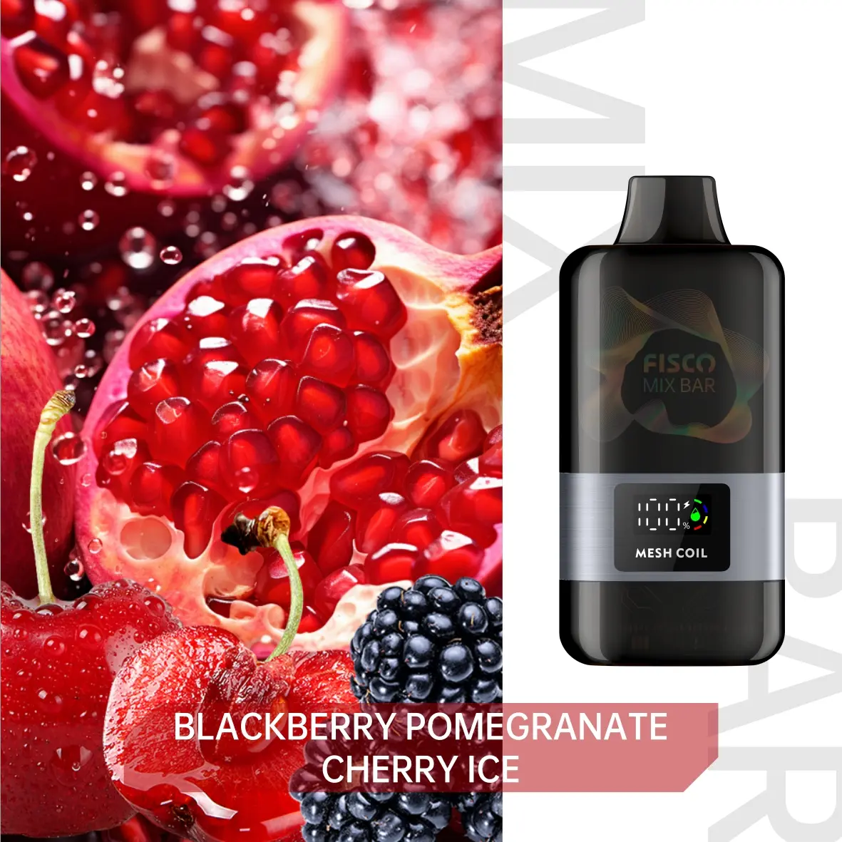 FISCO Mix 12000 BLACKBERRY POMEGRANATE CHERRY ICE - Buy Online Australia | Vapes Market Australia