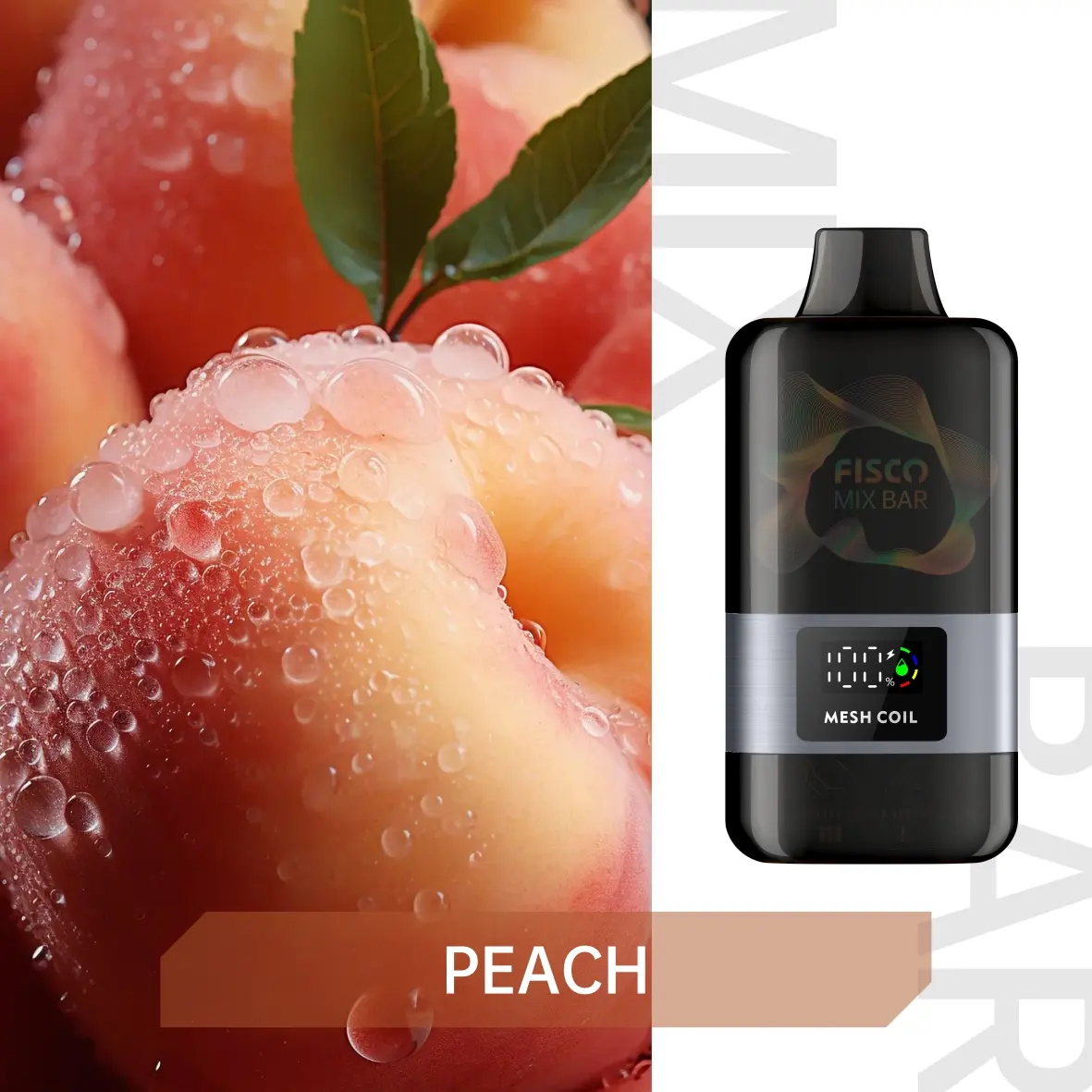 FISCO Mix Bar 12000 Puffs Peach — Disposable Vape Australia - Buy Online Australia | Vapes Market Australia