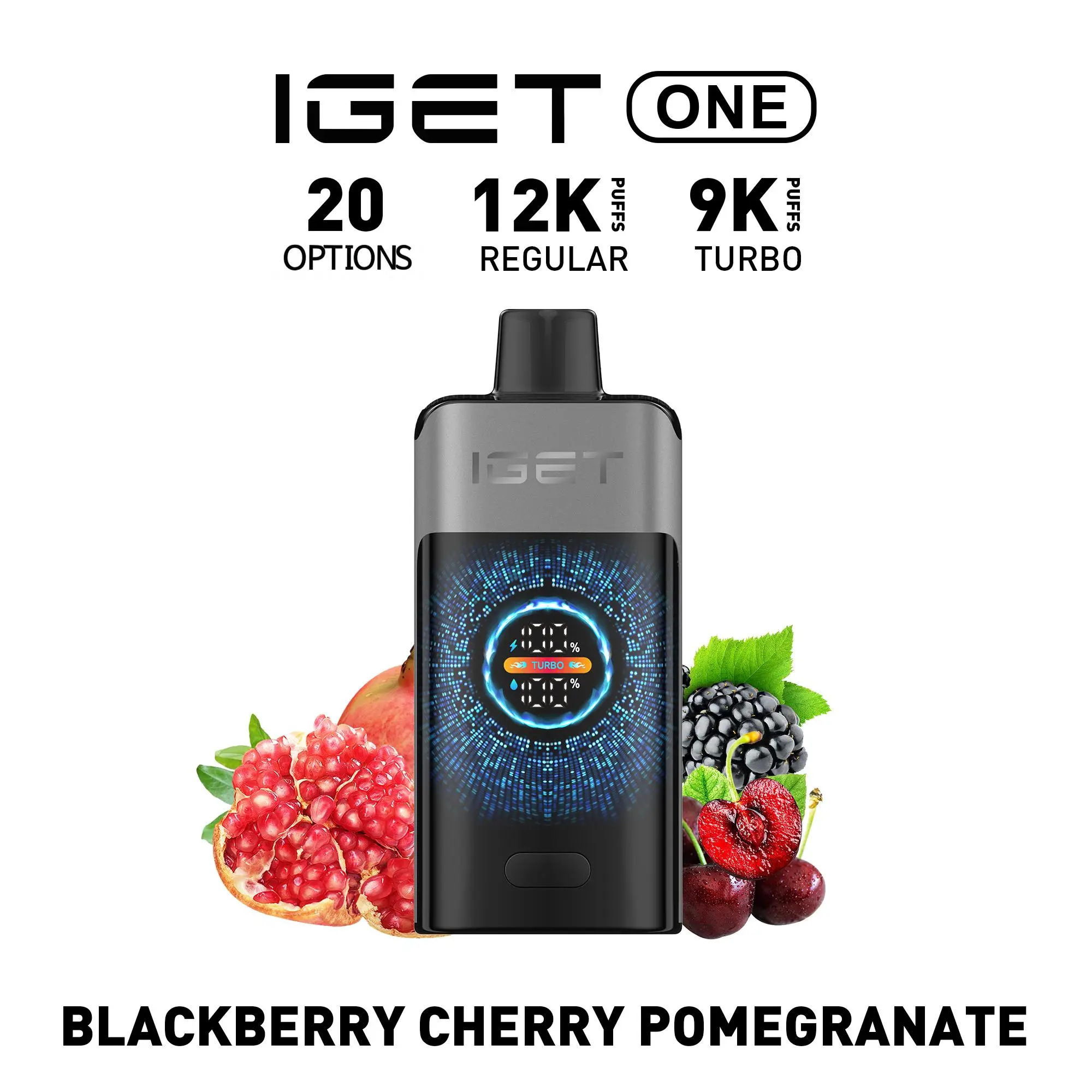 IGET ONE 12000 PUFFS BLACKBERRY CHERRY POMEGRANATE - Buy Online Australia | Vapes Market Australia