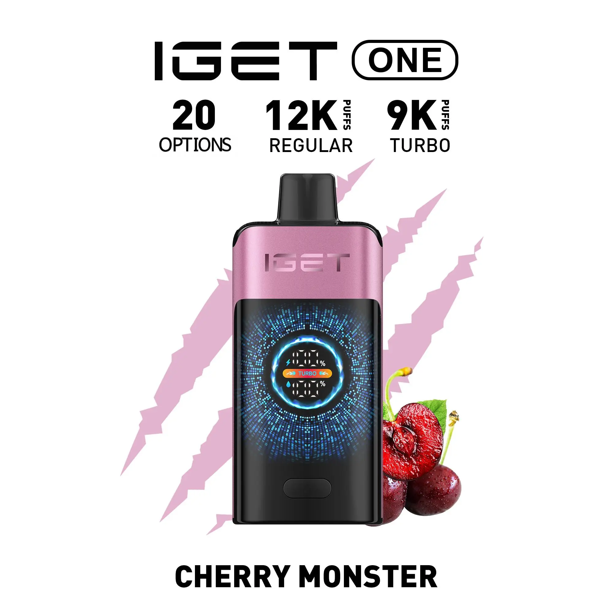 IGET ONE 12000 PUFFS CHERRY MONSTER - Buy Online Australia | Vapes Market Australia
