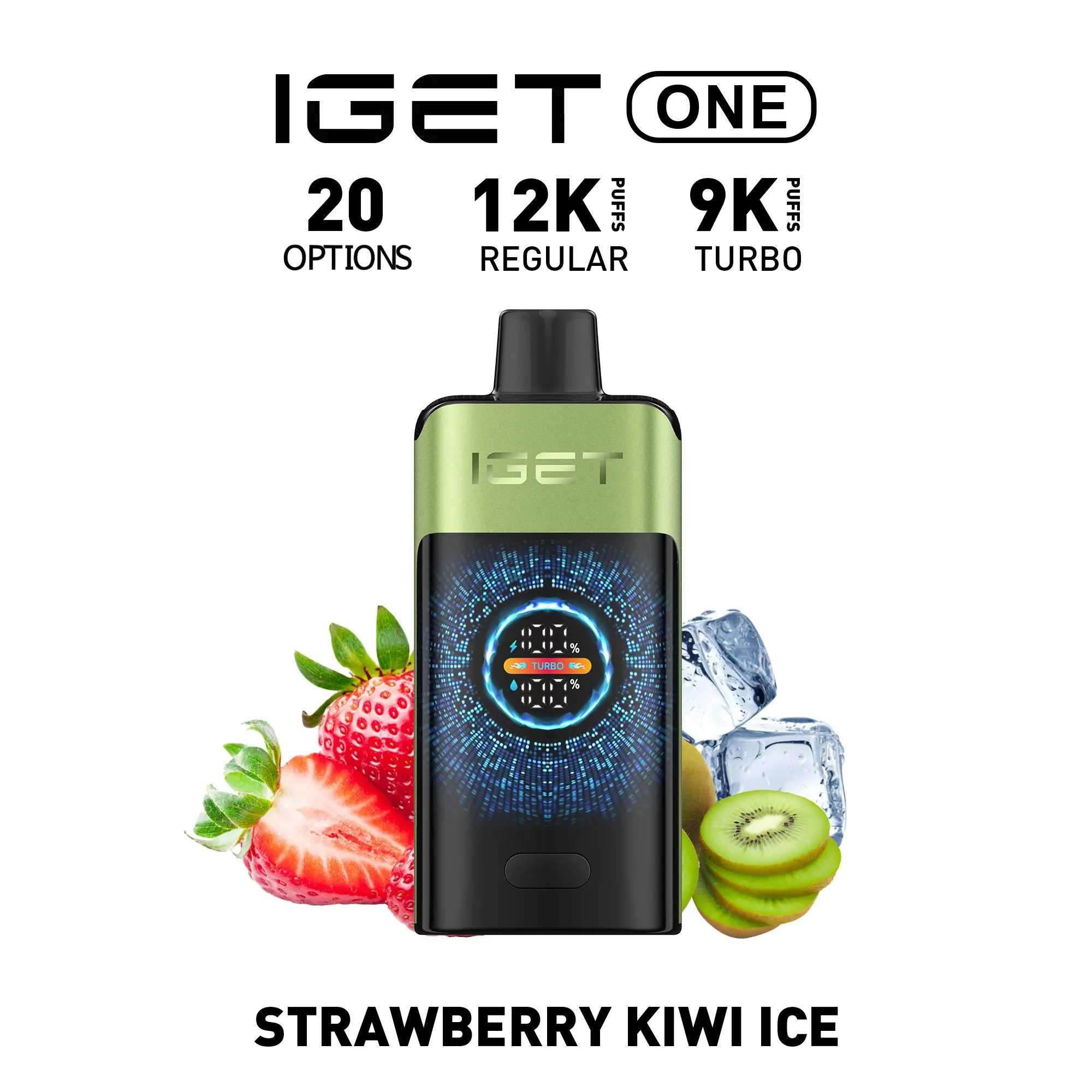 IGET ONE 12000 PUFFS STRAWBERRY KIWI ICE - Buy Online Australia | Vapes Market Australia