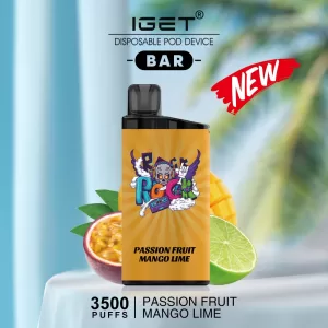 IGET PASSIONFRUIT MANGO LIME – 3500 PUFFS